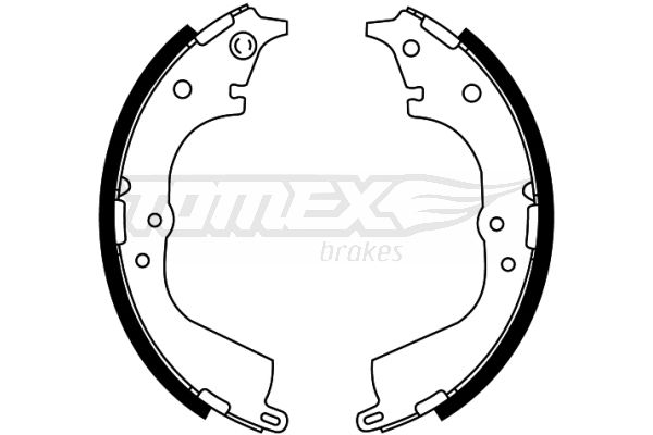 Sada brzdových čelistí TOMEX Brakes 21-55
