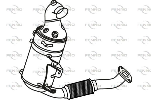 Filtr sadzy / filtr cząstek stałych, układ wydechowy FENNO P8814DPF