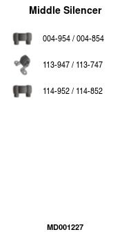 Tłumik środkowy FA1 MD001227