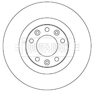 Tarcza hamulcowa BORG & BECK BBD5356