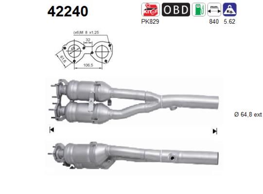 Katalizator AS 8N0254400BX