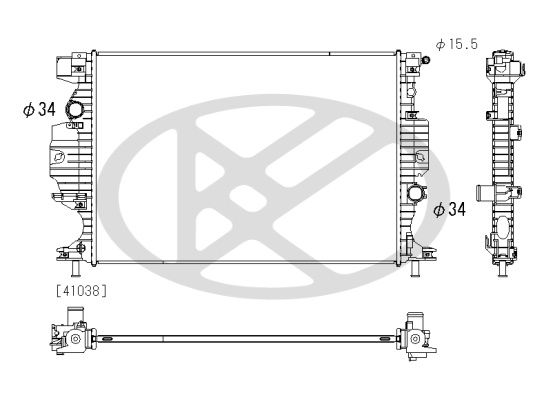 Radiator, racire motor KOYORAD PL323422