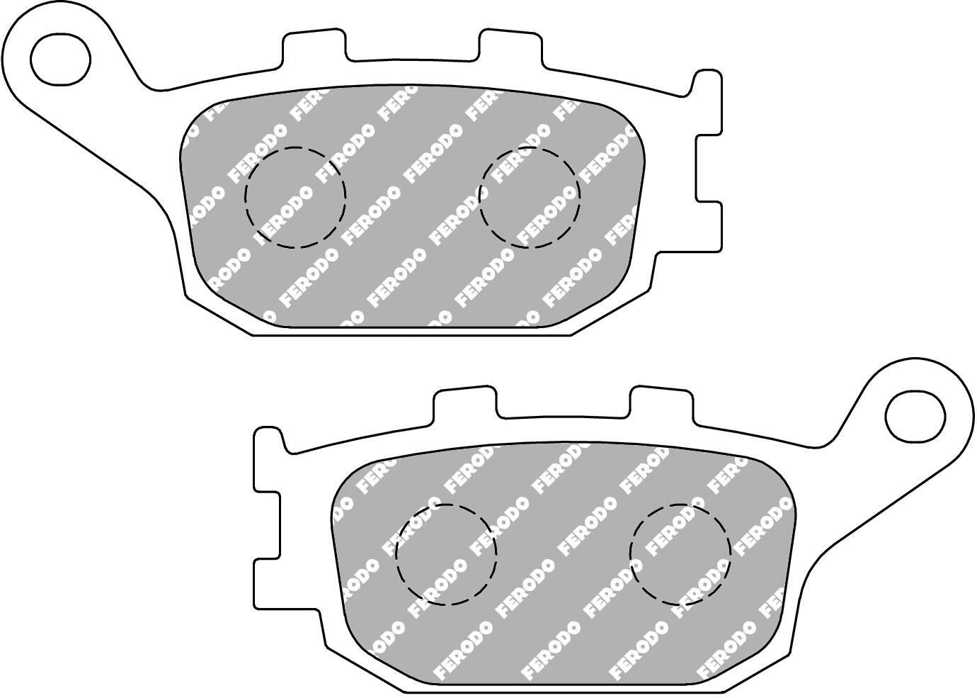 set placute frana,frana disc FERODO RACING FDB754EF