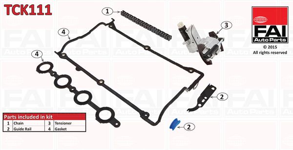 Sada rozvodového řetězu FAI AutoParts TCK111