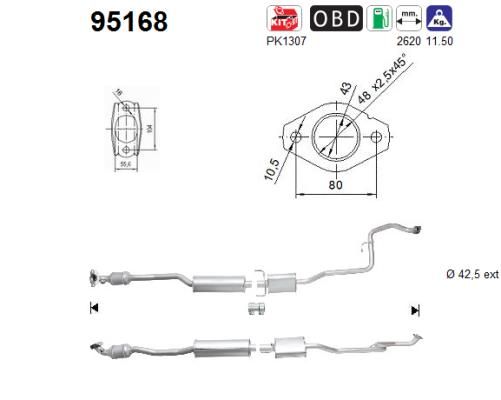 Katalizator AS 174100Y120