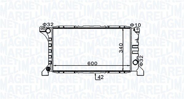 Radiator, racire motor MAGNETI MARELLI 350213154200