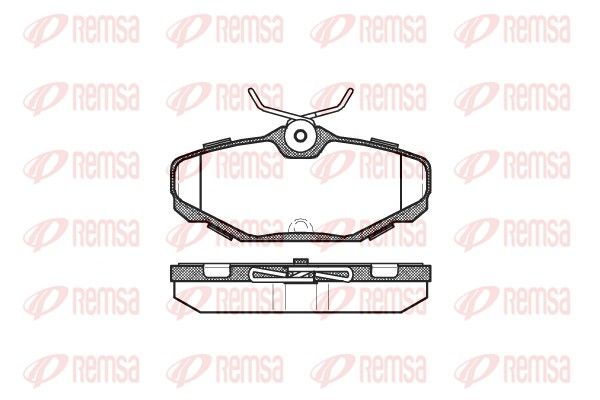 Zestaw klocków hamulcowych, hamulce tarczowe REMSA 0455.00