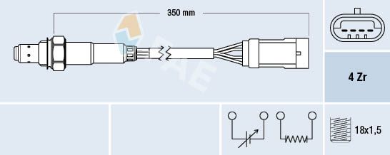 Sonda lambda FAE 77152