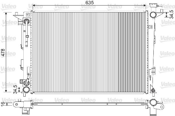 Radiator, racire motor VALEO 733213