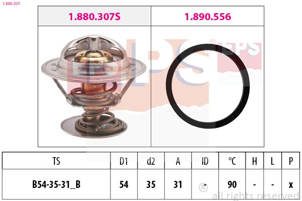 Termostat, chladivo EPS 1.880.307