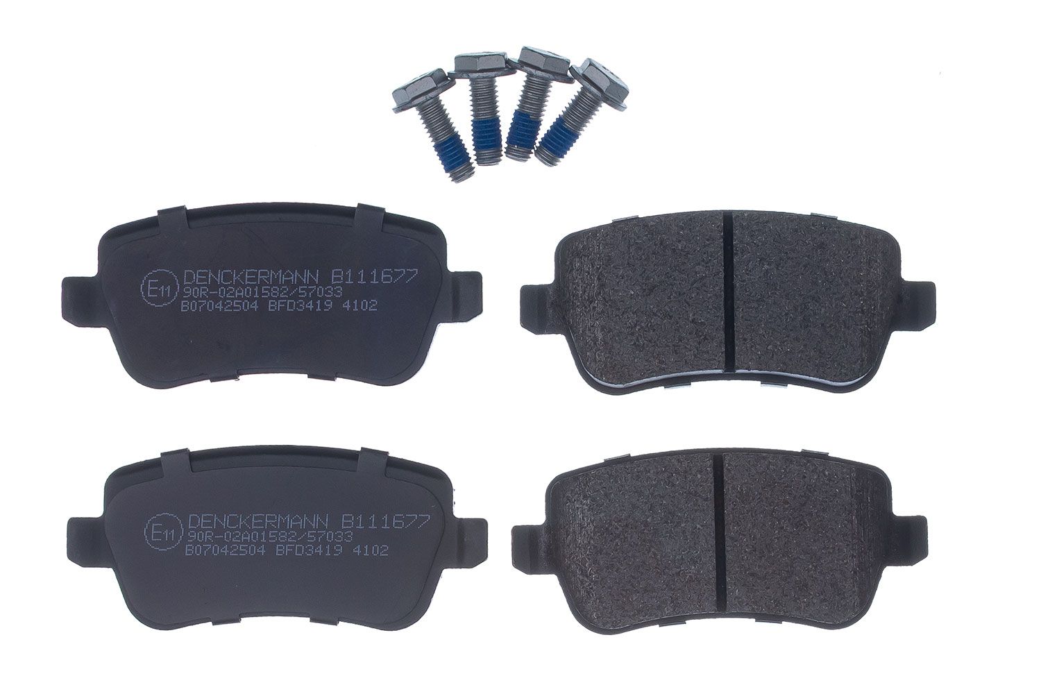 set placute frana,frana disc DENCKERMANN B111677