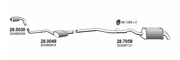 Układ wydechowy ASSO ART4010