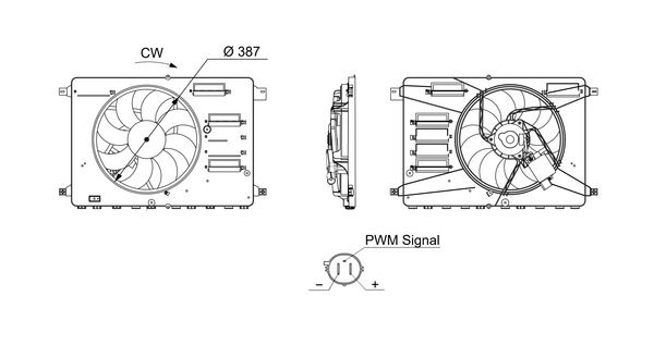 Ventilateur, refroidissement du moteur