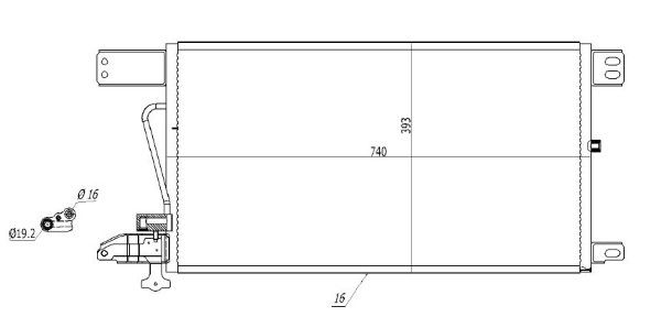 Condensator, climatizare MTR 13054615