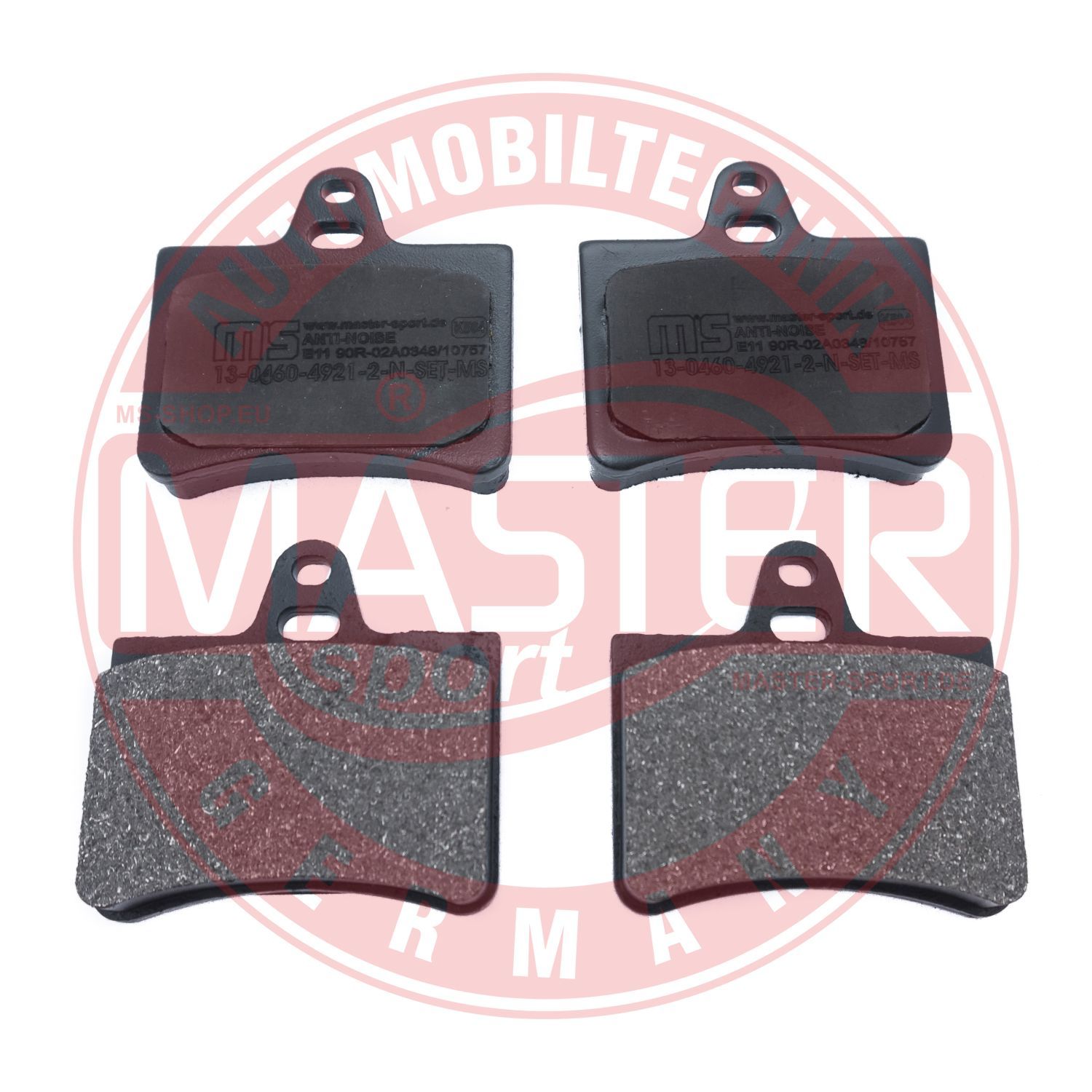 Zestaw klocków hamulcowych, hamulce tarczowe MASTER-SPORT GERMANY 13046049212N-SET-MS