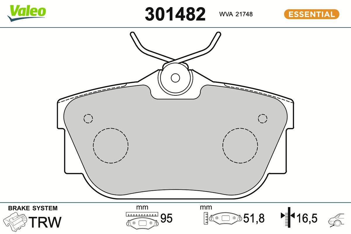 Комплект тормозных колодок, дисковый тормоз