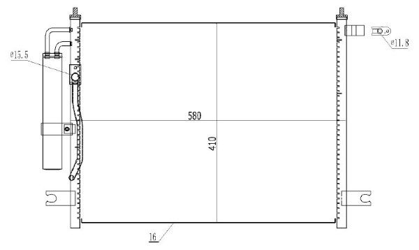 Condensator, climatizare MTR 13054378