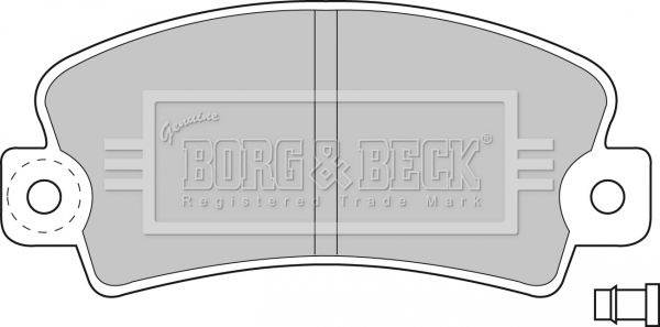Zestaw klocków hamulcowych, hamulce tarczowe BORG & BECK BBP1036