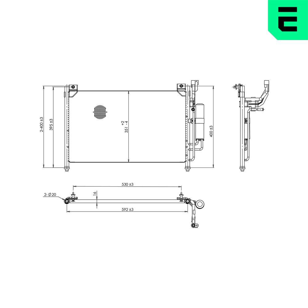 Condensator, climatizare ERA 667392