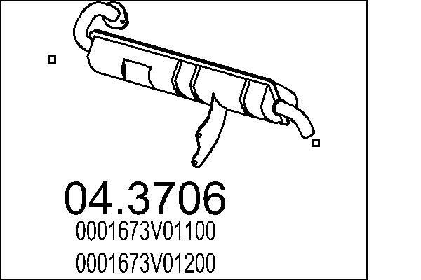 Katalizator MTS 0001673V01100