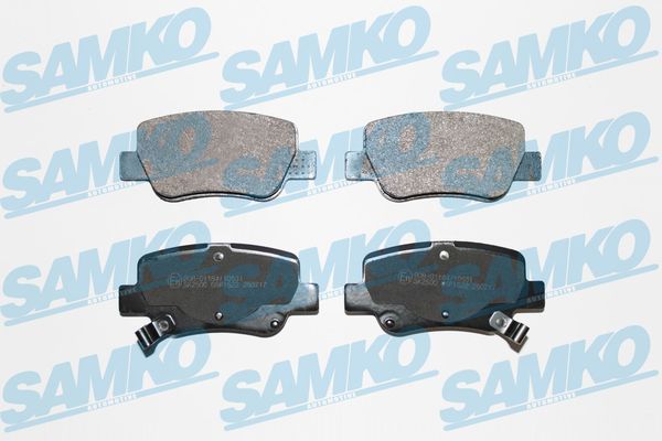 Sada brzdových destiček, kotoučová brzda SAMKO 5SP1522
