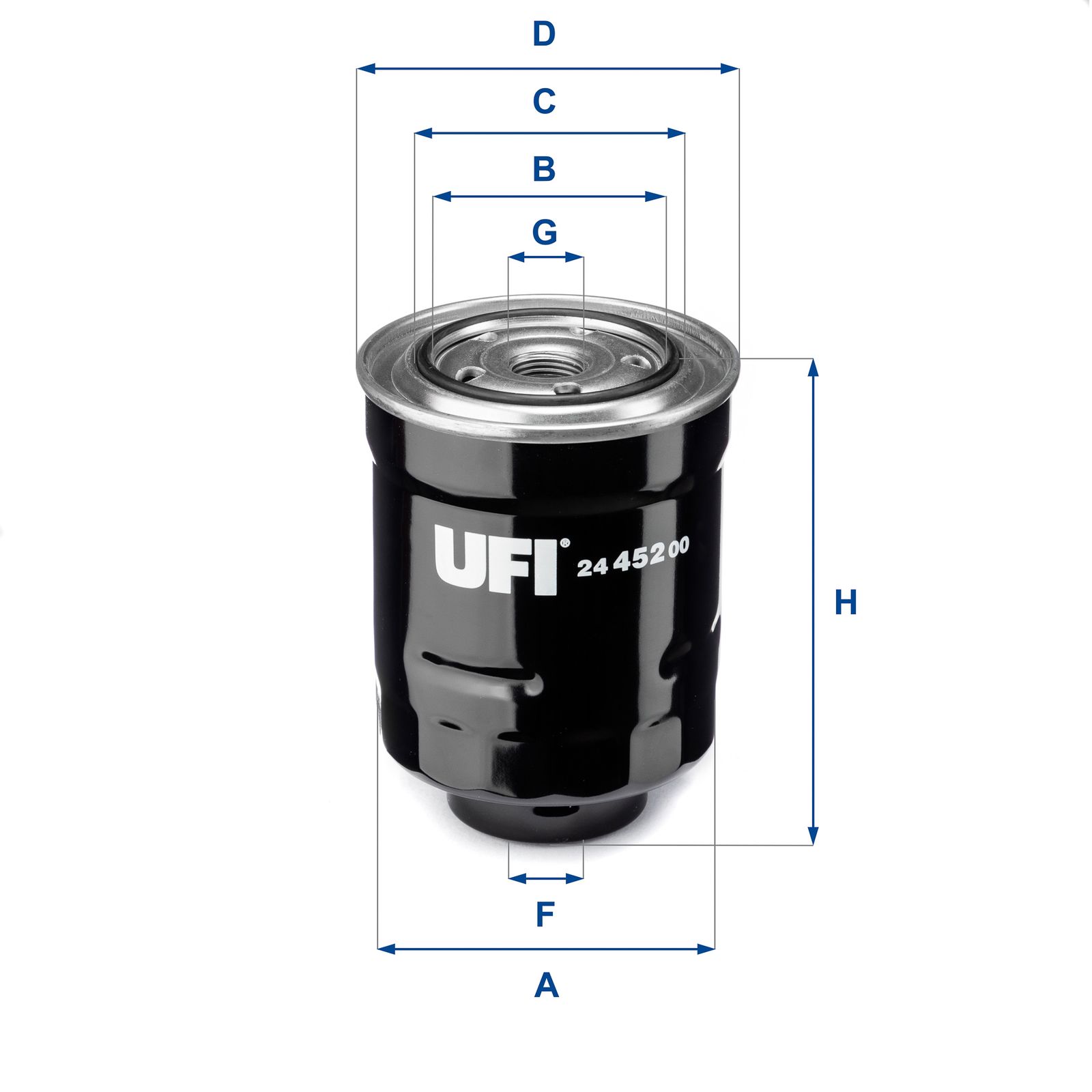 Palivový filter UFI 24.452.00