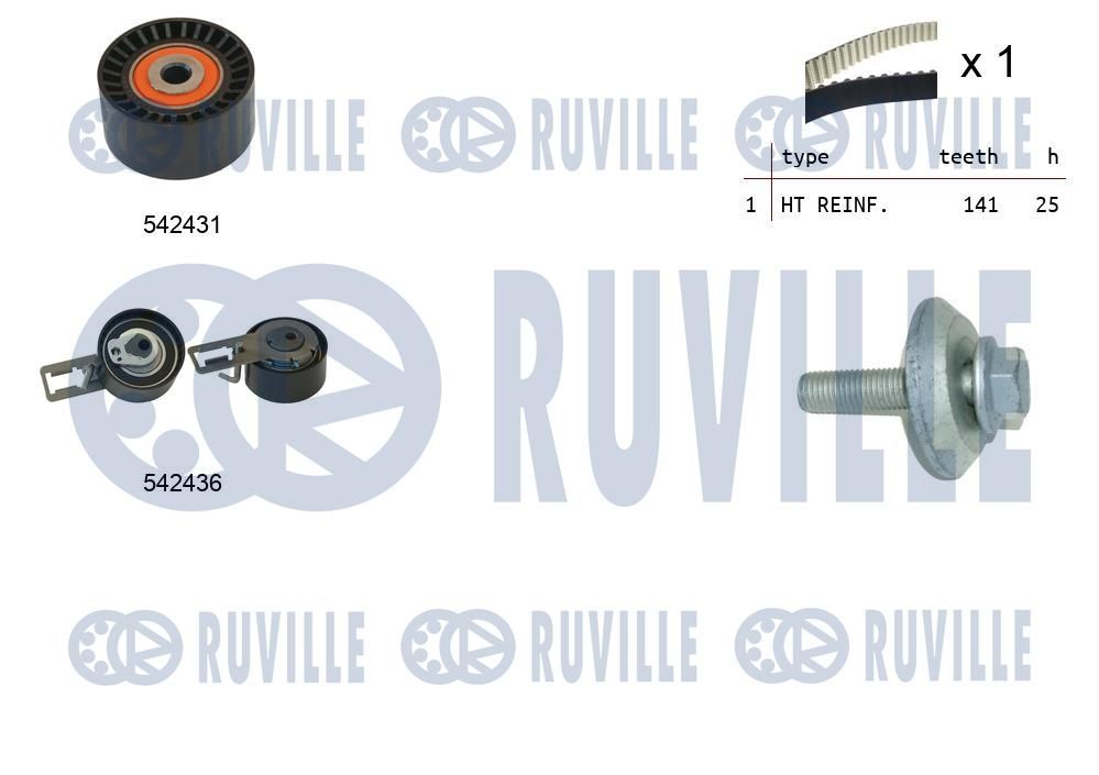 Zestaw paska rozrządu RUVILLE 550368