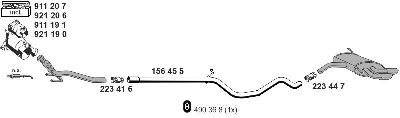 Układ wydechowy ERNST 010772
