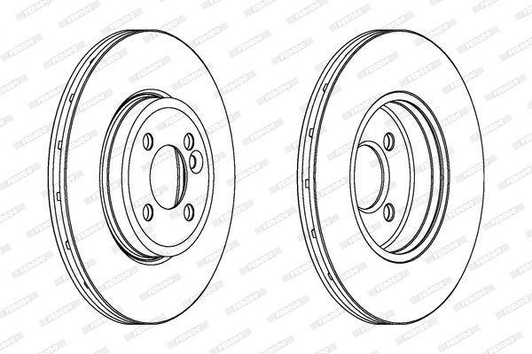 Tarcza hamulcowa FERODO DDF1711C