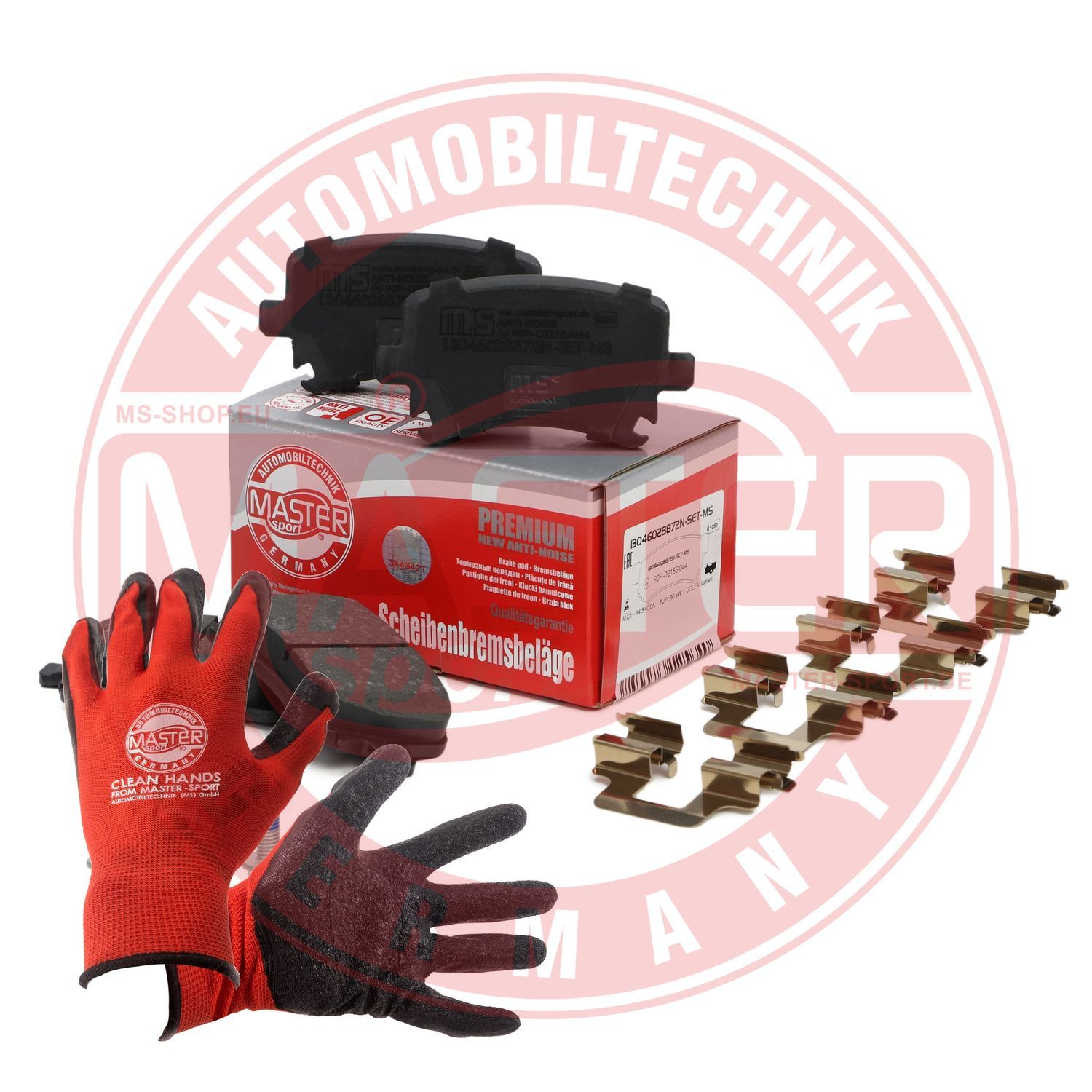 Zestaw klocków hamulcowych, hamulce tarczowe MASTER-SPORT GERMANY 13046028872N-SET-MSP