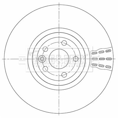 Tarcza hamulcowa BORG & BECK BBD6144S