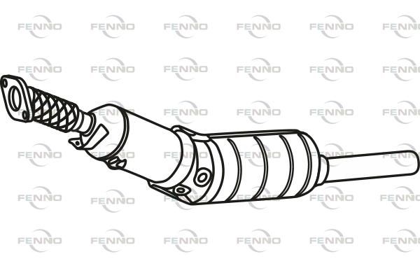 Filtr sadzy / filtr cząstek stałych, układ wydechowy FENNO P9887DPF