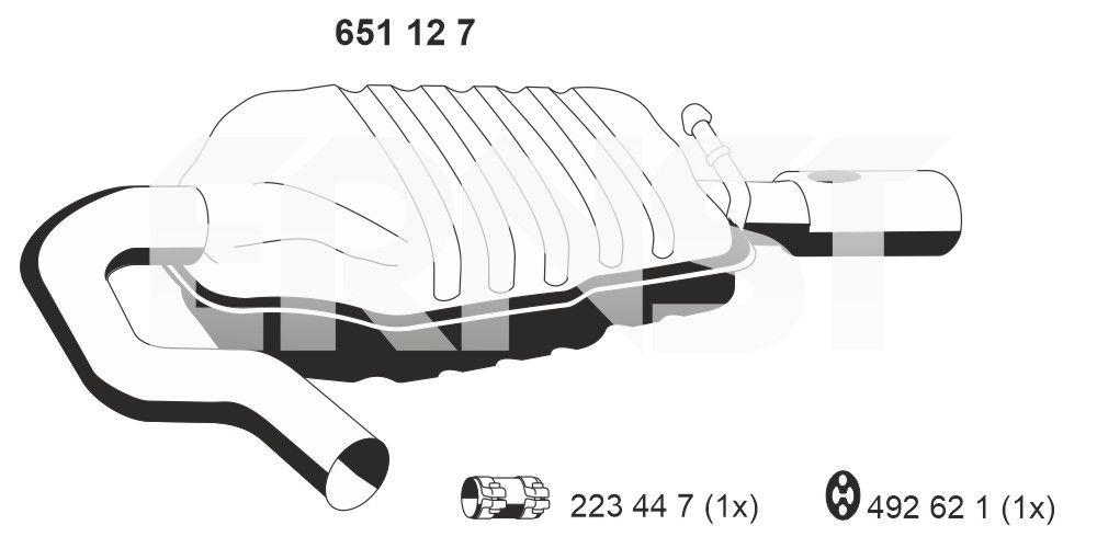 Toba esapament finala ERNST 651127