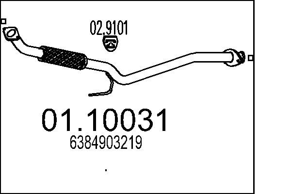 Rura wydechowa MTS 01.10031