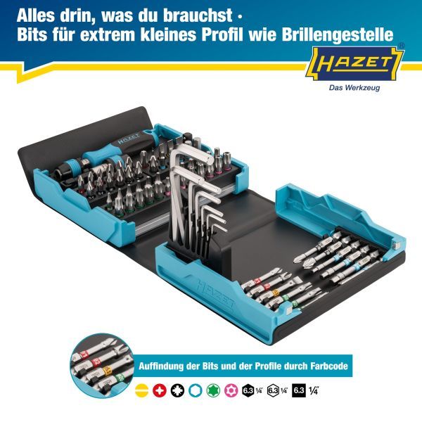 Kit, caisse/encastrement-tournevis (bits)