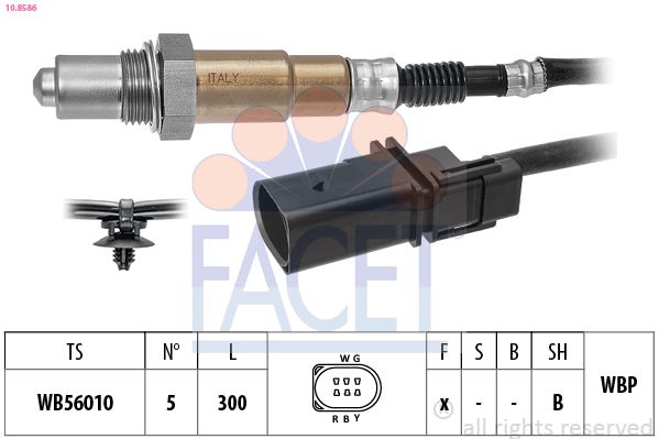 Sonda lambda FACET 10.8586