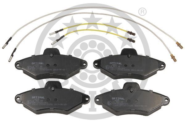 Zestaw klocków hamulcowych, hamulce tarczowe OPTIMAL BP-09856
