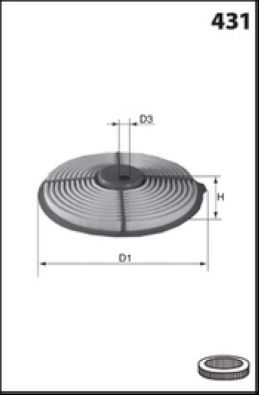 Filtr powietrza MISFAT R757