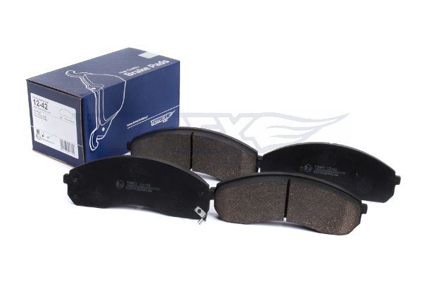 Levně Sada brzdových destiček, kotoučová brzda TOMEX Brakes 12-42