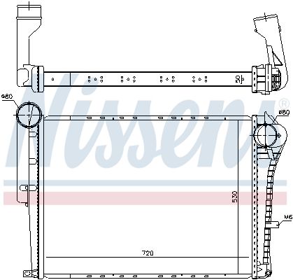 Intercooler, compresor NISSENS 97072
