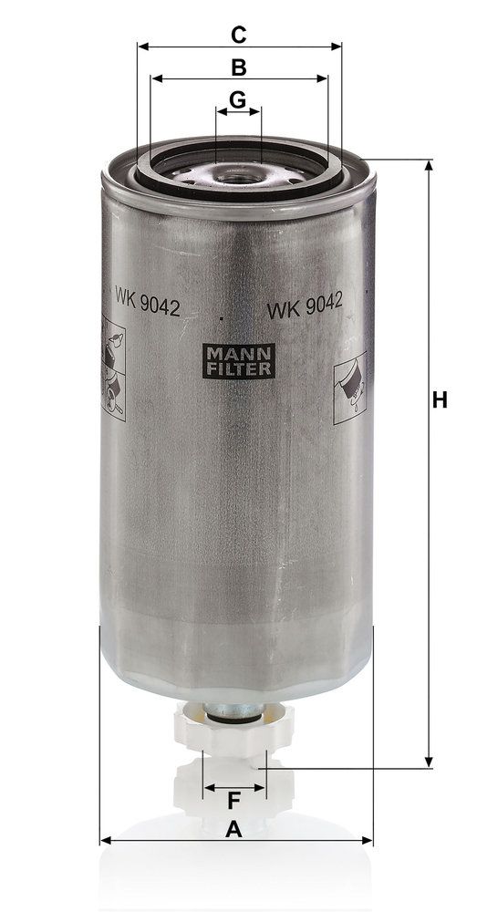 Levně Palivový filtr MANN-FILTER WK 9042 x