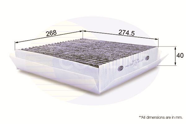 Filtr, wentylacja przestrzeni pasażerskiej COMLINE EKF179A
