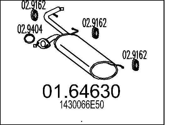 Toba esapament finala MTS 01.64630
