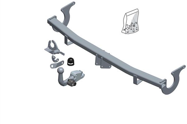 Zestaw zaczepu przyczepy BRINK 659700