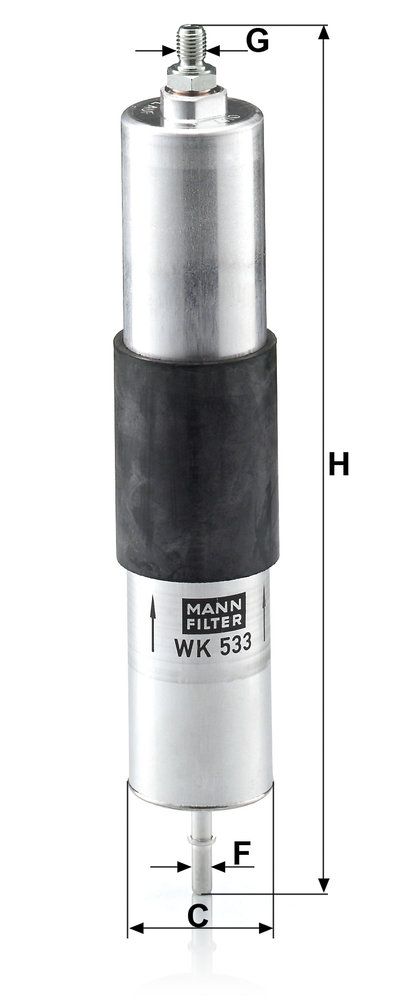 Levně Palivový filtr MANN-FILTER WK 533