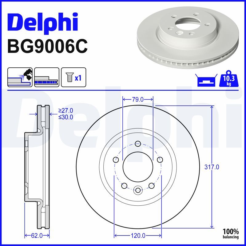 Disc frana DELPHI BG9006C
