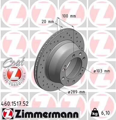 Disc frana ZIMMERMANN SPORT Z 460.1517.52