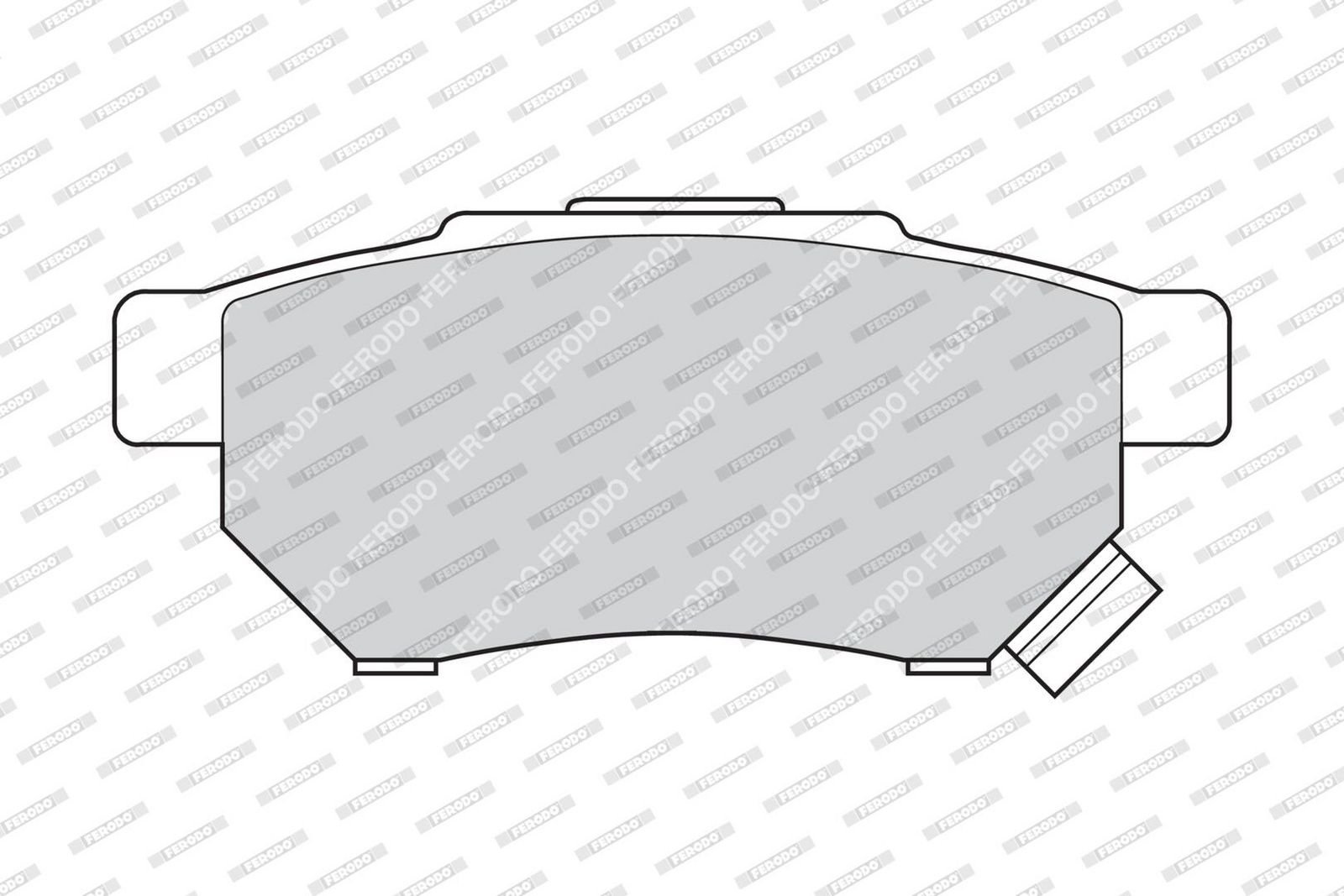 set placute frana,frana disc FERODO FDB621