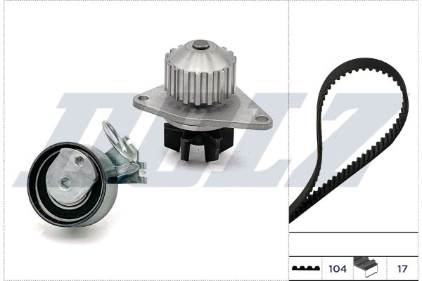 Vodní pumpa + sada ozubeného řemene DOLZ KD057