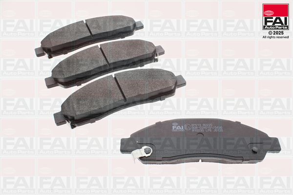 Zestaw klocków hamulcowych, hamulce tarczowe FAI AUTOPARTS BP619